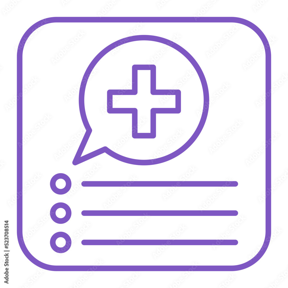 Medical App Multicolor Line Icon Medical App Multicolor Line Icon