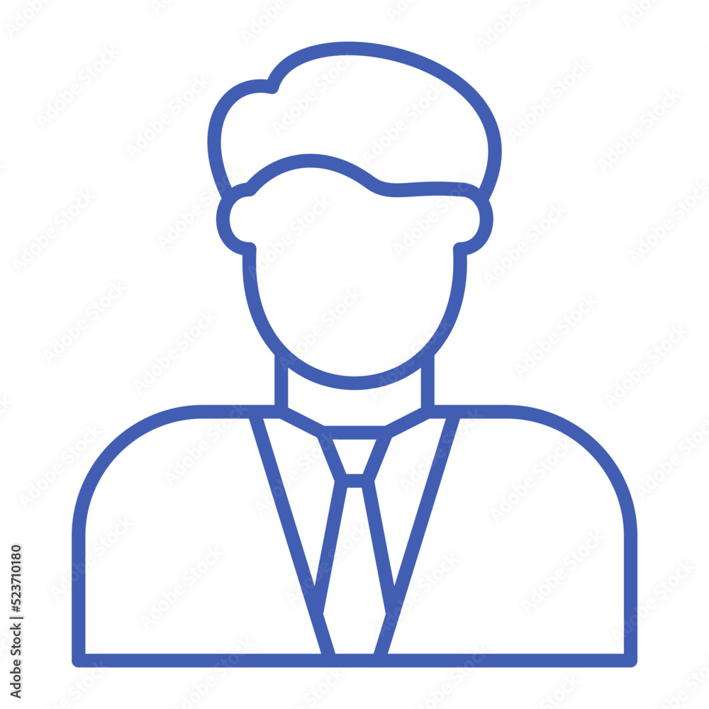 Accountant Multicolor Line Icon Accountant Multicolor Line Icon