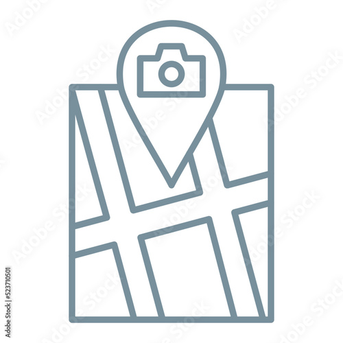 Point of Interest Multicolor Line Icon