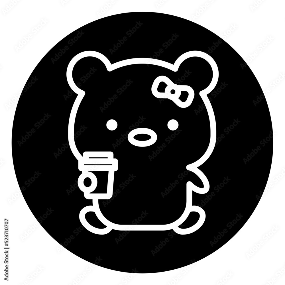 bear cartoon icon 