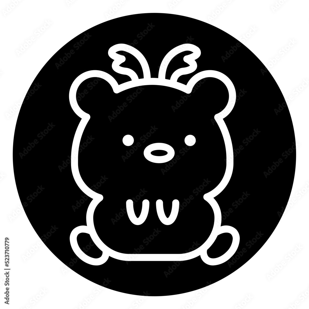 bear cartoon icon 