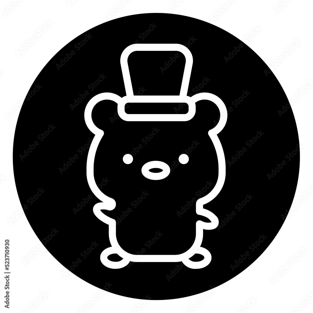 Obraz premium bear cartoon icon 