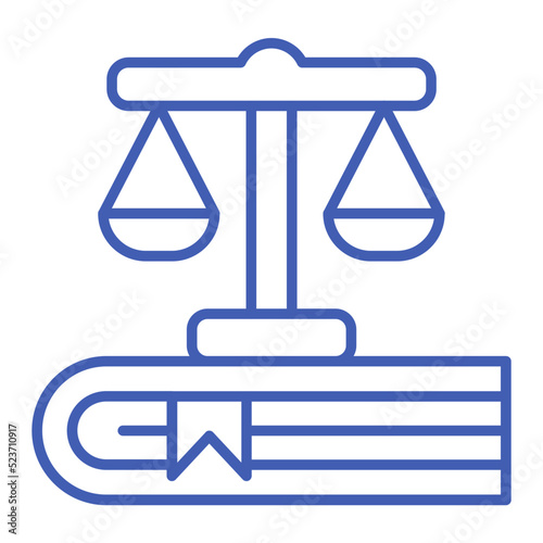 Book Multicolor Line Icon