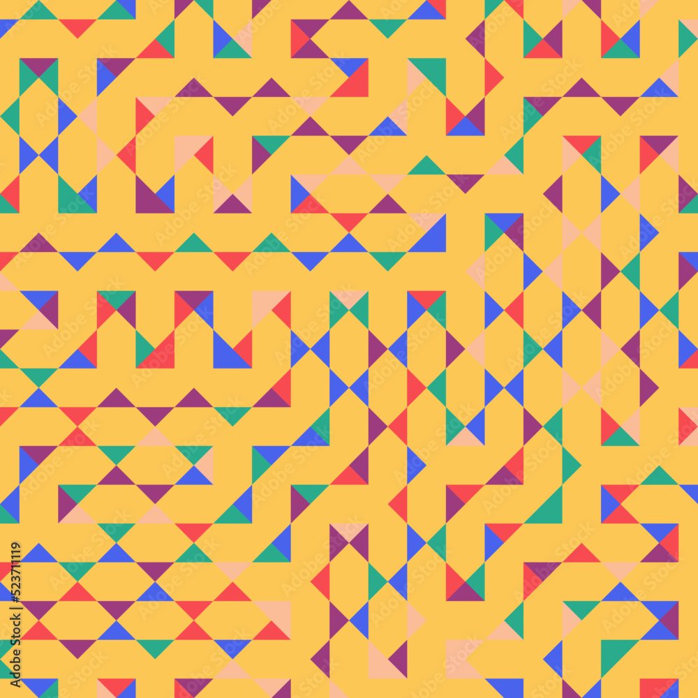 Color Rhombus tile tessellation pattern illustration Color Rhombus tile tessellation pattern illustration