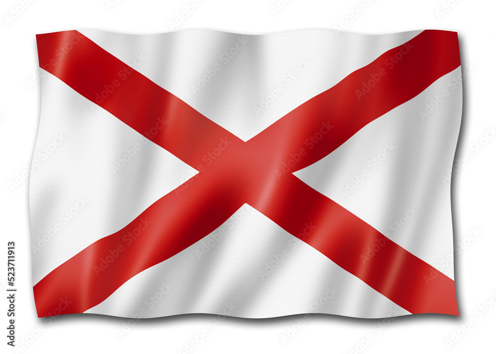 Fototapeta premium Alabama flag, USA