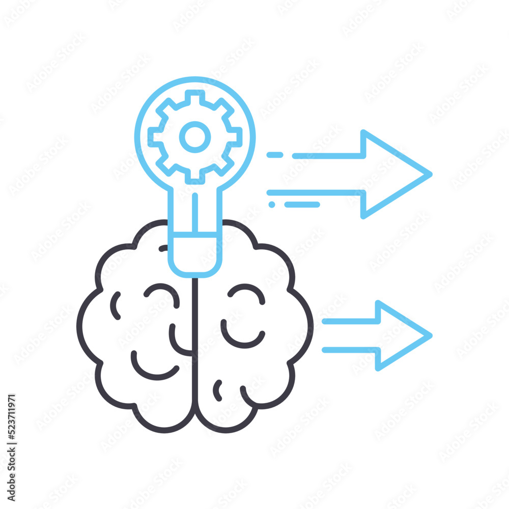 creative techniques line icon, outline symbol, vector illustration, concept sign creative techniques line icon, outline symbol, vector illustration, concept sign