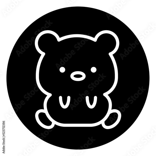 bear cartoon icon 