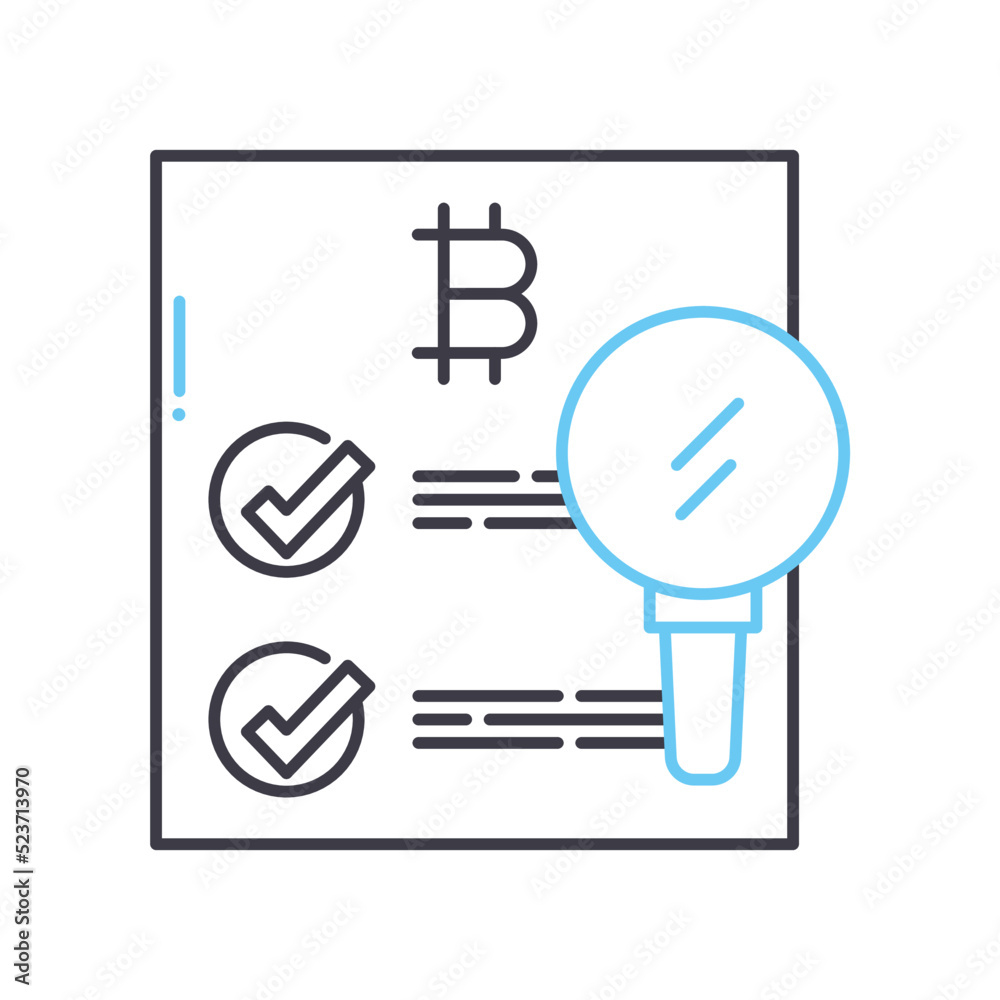 data confirmation line icon, outline symbol, vector illustration, concept sign data confirmation line icon, outline symbol, vector illustration, concept sign