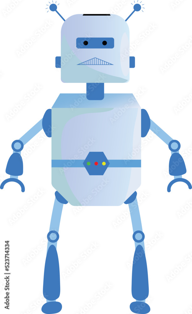 An Isolated Robot Vector Graphic An Isolated Robot Vector Graphic