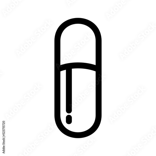capsule icon or logo isolated sign symbol vector illustration - high quality black style vector icons 