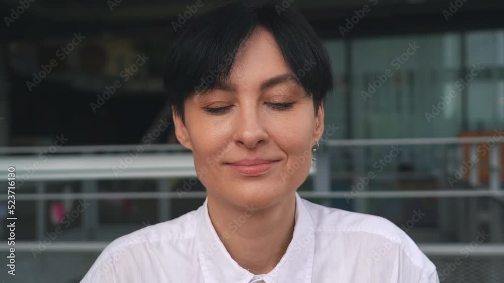 Beautiful young business woman with alternative look at work. Technology and informatic professional developer office portraits Beautiful young business woman with alternative look at work. Technology and informatic professional developer office portraits