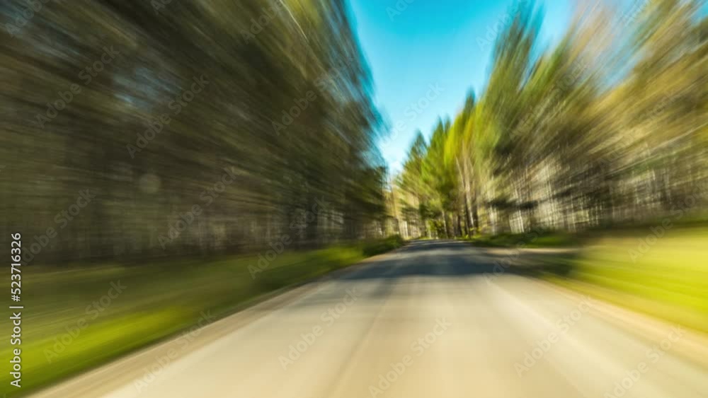 Car Driving On Country Road in Forest. 4K Point of View Hyperlapse Time-lapse. Trees Stretch on Both Sides Of Road. Fast Car Hyperlapse. Road Trip Travel Concept Sort of Dashcam POV Car Driving On Country Road in Forest. 4K Point of View Hyperlapse Time-lapse. Trees Stretch on Both Sides Of Road. Fast Car Hyperlapse. Road Trip Travel Concept Sort of Dashcam POV