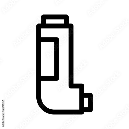 inhalator icon or logo isolated sign symbol vector illustration - high quality black style vector icons 