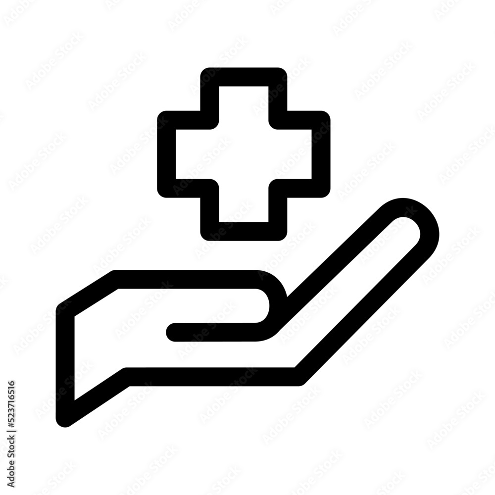 insurance healthcare icon or logo isolated sign symbol vector illustration - high quality black style vector icons
