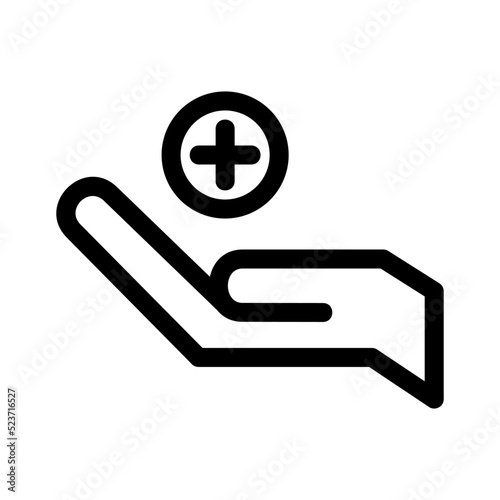 insurance healthcare icon or logo isolated sign symbol vector illustration - high quality black style vector icons
