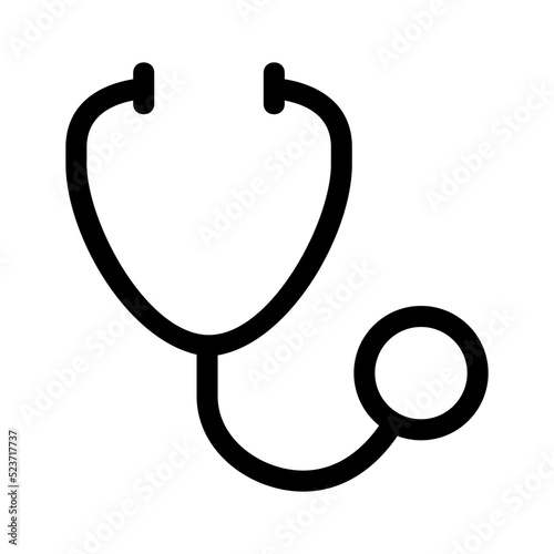 stethoscope icon or logo isolated sign symbol vector illustration - high quality black style vector icons
