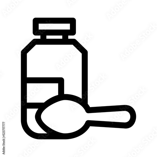 syrup medicine icon or logo isolated sign symbol vector illustration - high quality black style vector icons
