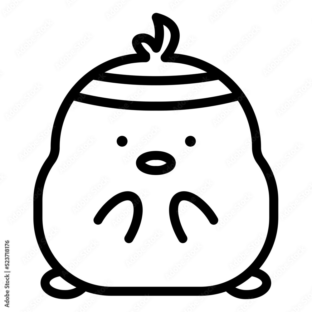 Fototapeta premium chick cartoon icon
