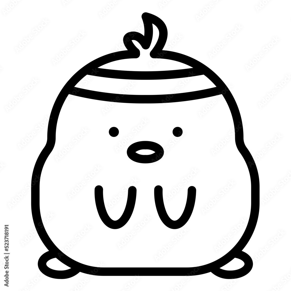 Obraz premium chick cartoon icon