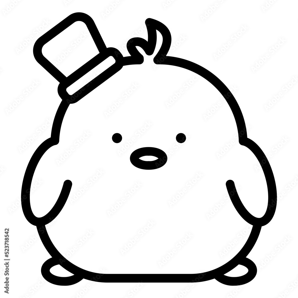 Obraz premium chick cartoon icon