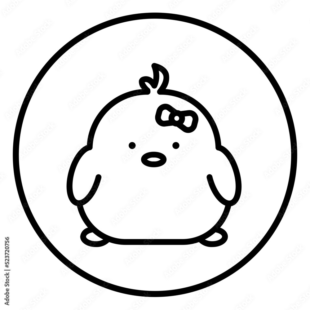 chick cartoon icon