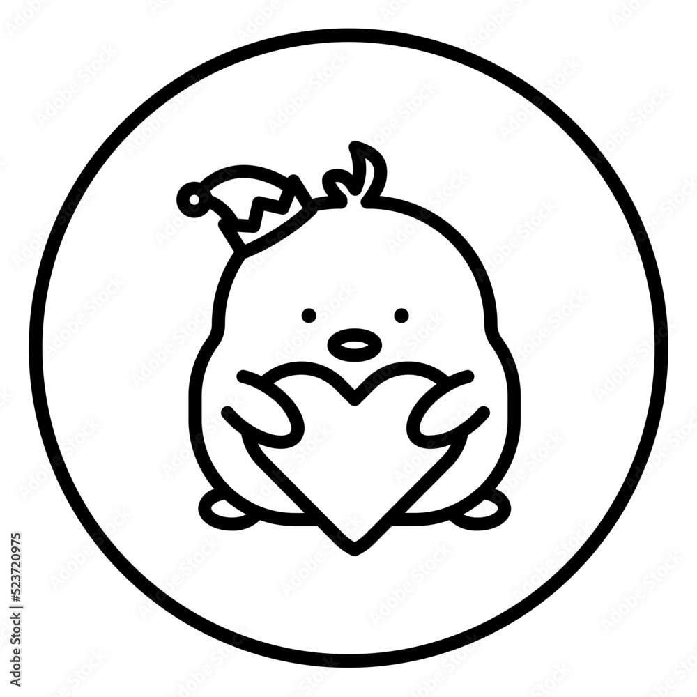 chick cartoon icon