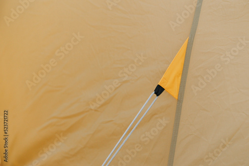 Canvastavla Detail of the guy lines on a camping tent