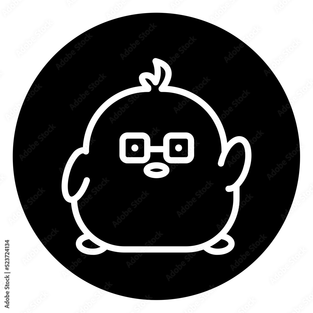 Obraz premium chick cartoon icon
