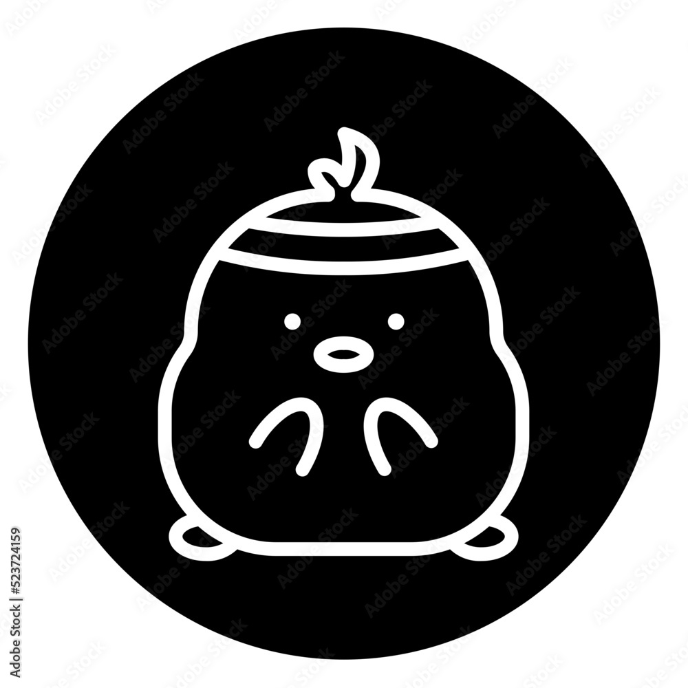 Obraz premium chick cartoon icon