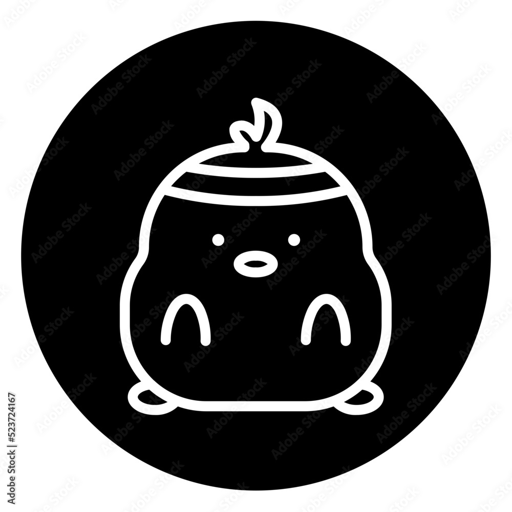 Obraz premium chick cartoon icon