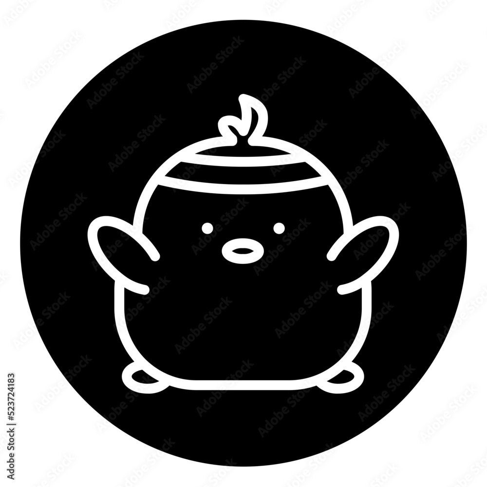 Obraz premium chick cartoon icon