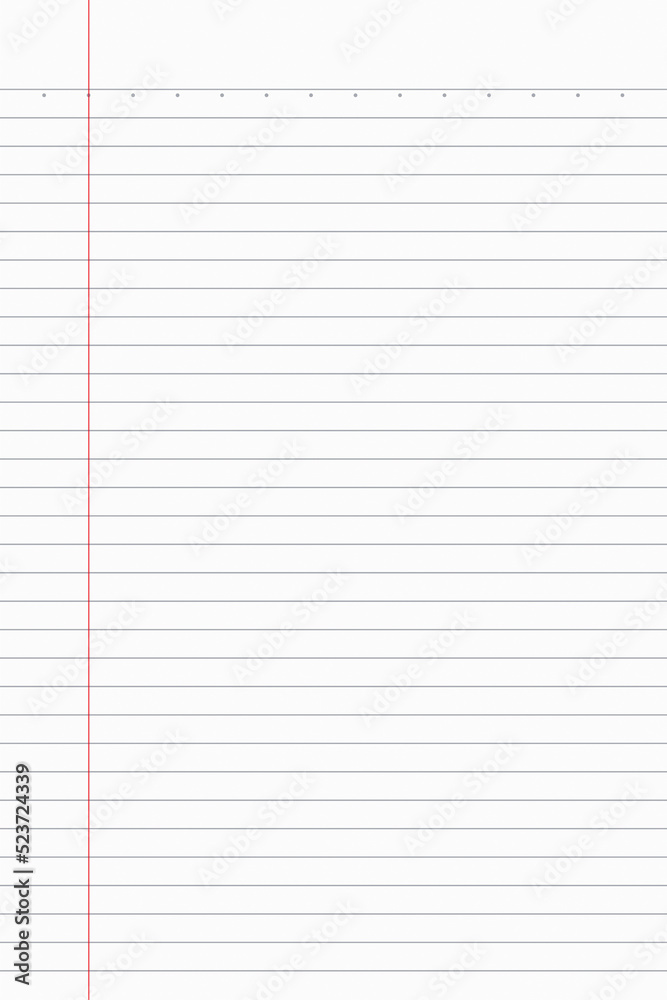 Notebook paper background. Paper lines Notebook paper background. Paper lines