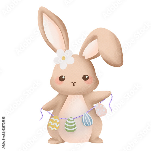 Easter bunny with egg