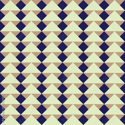 Abstract geometric diamond shaped seamless pattern