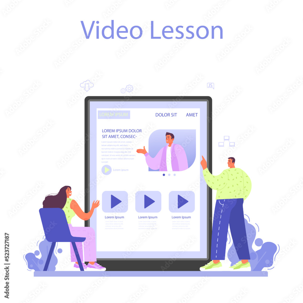 Website development online service or platform. HTML coding process Website development online service or platform. HTML coding process