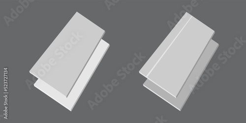 gypsum plasterboard isolated on white background. Drywall panels stack vector icon. Cartoon isometric stack of sheets of drywall. Building materials.
