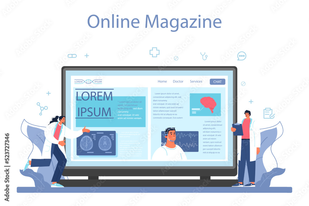 Neurologist online service or platform. Doctor examine and treat Neurologist online service or platform. Doctor examine and treat
