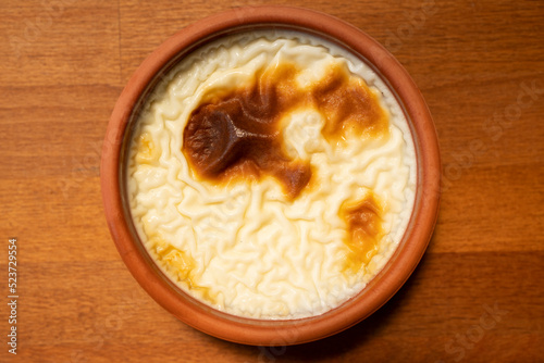 Traditional Turkish Milk Dessert, Rice Pudding, Hamsiköy Trabzon, Turkey