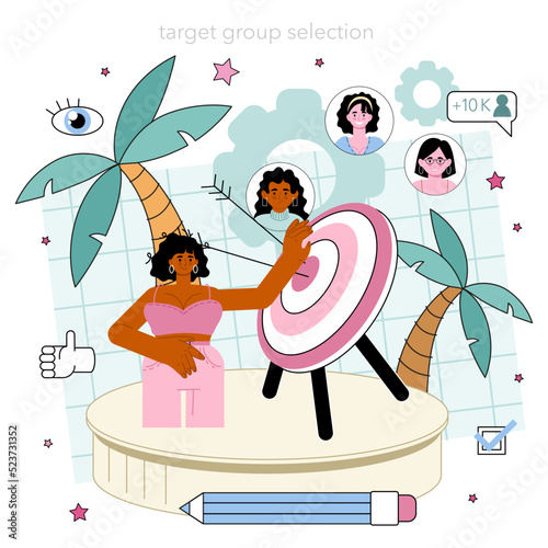 Marketer. Product launching and promotion. Target group selection