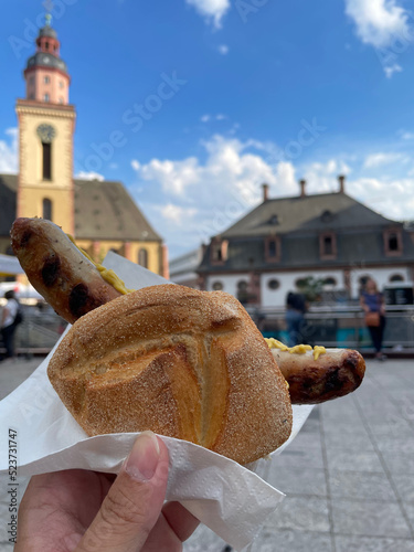 Bratwurst in a bun