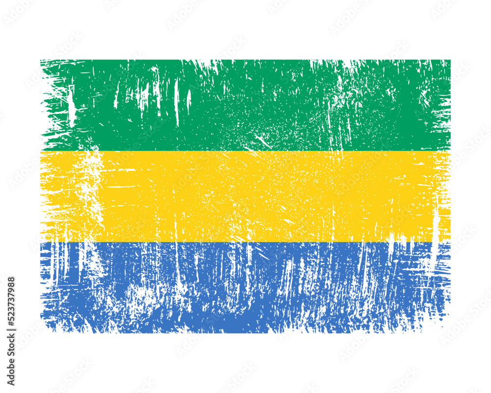 Obraz premium Gabon Flag Vector
