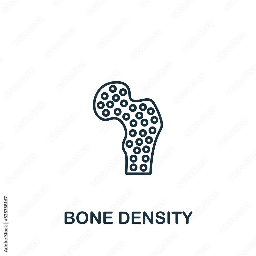 Bone Density icon. Line simple Health Check icon for templates, web ...