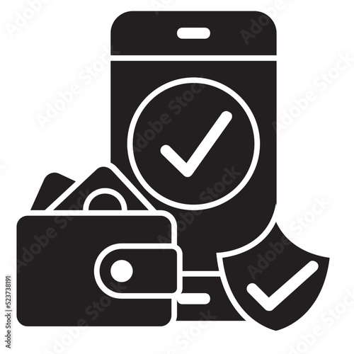 Secure Payment solid icon.