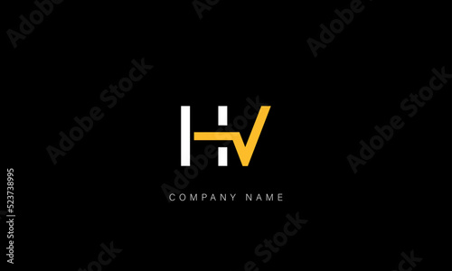 HV, VH Abstract Letters Logo Monogram photo