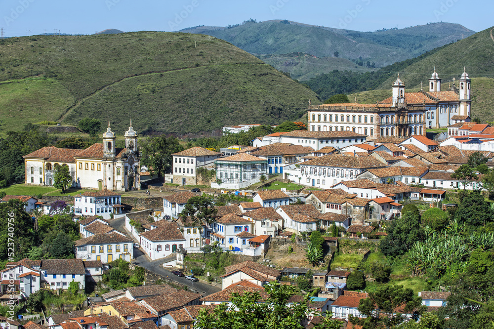 Naklejka premium View over Ouro Preto, Minas Gerais, Brazil