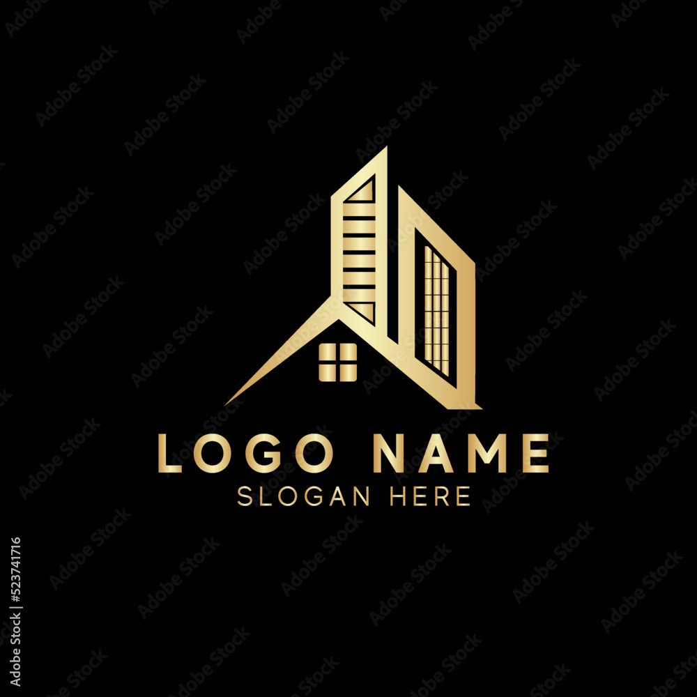 Real Estate Logo Design. House Logo Design. Creative Real Estate Vector Icons