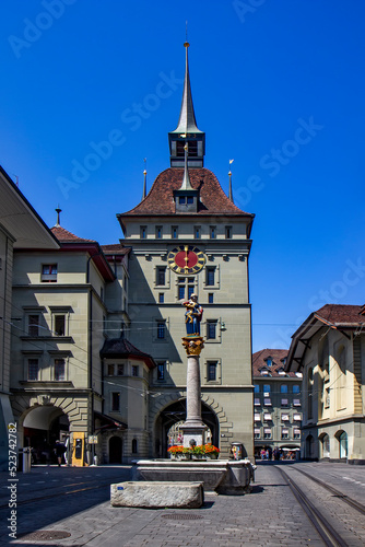 Medieval tower in Bern, Switzerland. photo