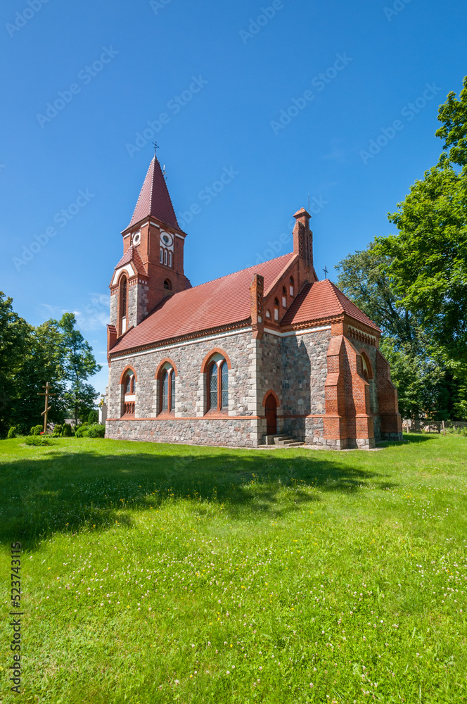 Naklejka premium Orthodox Church of Dormition of the Blessed Mother of God. Lugi, Lubusz Voivodeship, Poland