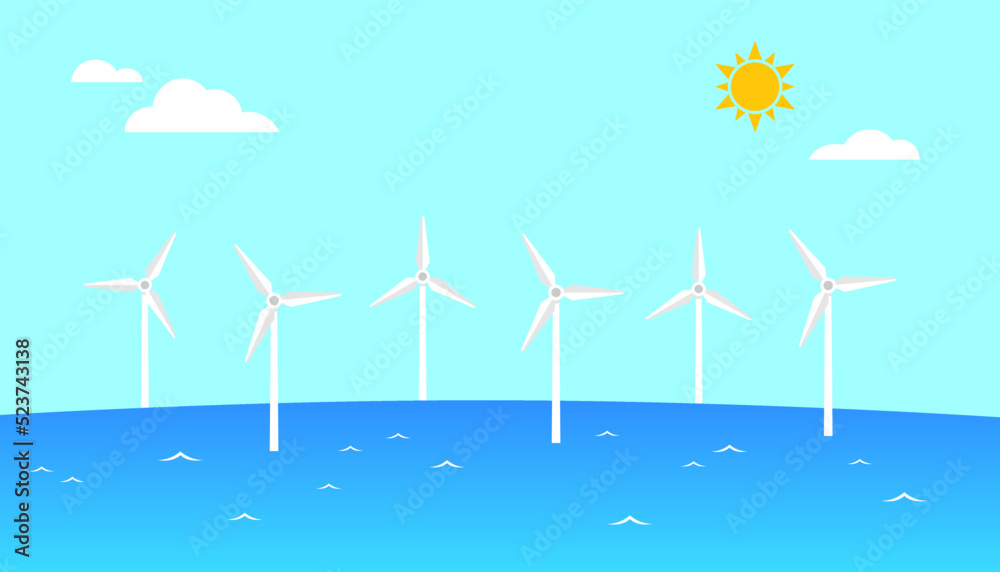 風力発電の風景3 風力発電の風景3