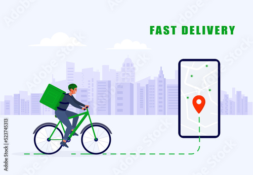 Delivery by bike to anywhere in the city. Order delivery by phone